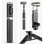 Q12 Hidden Design Reinforced Bluetooth Remote Control Tripod Selfie Stick