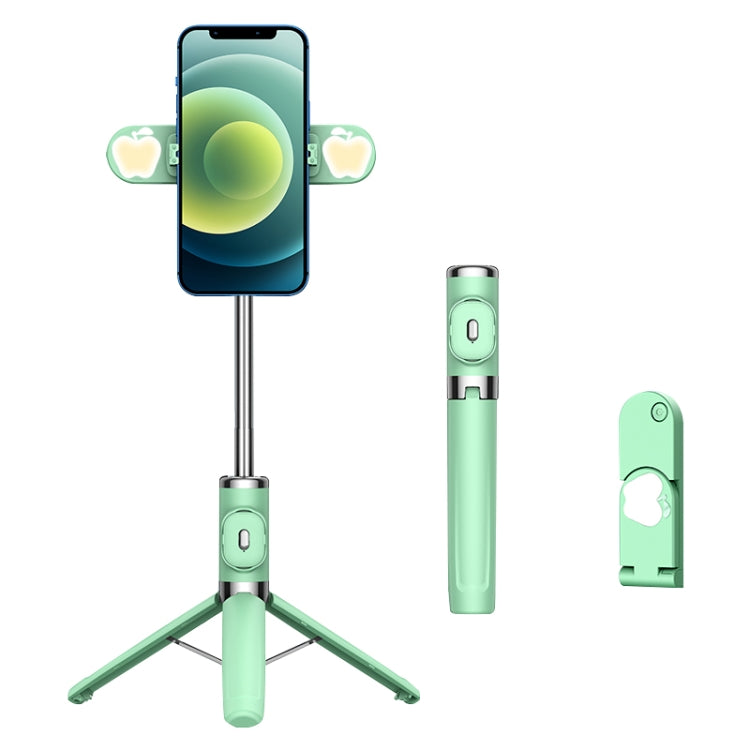 Bluetooth Remote Control Dual Fill Light Tripod Selfie Stick — Dual Fill Light (Black)