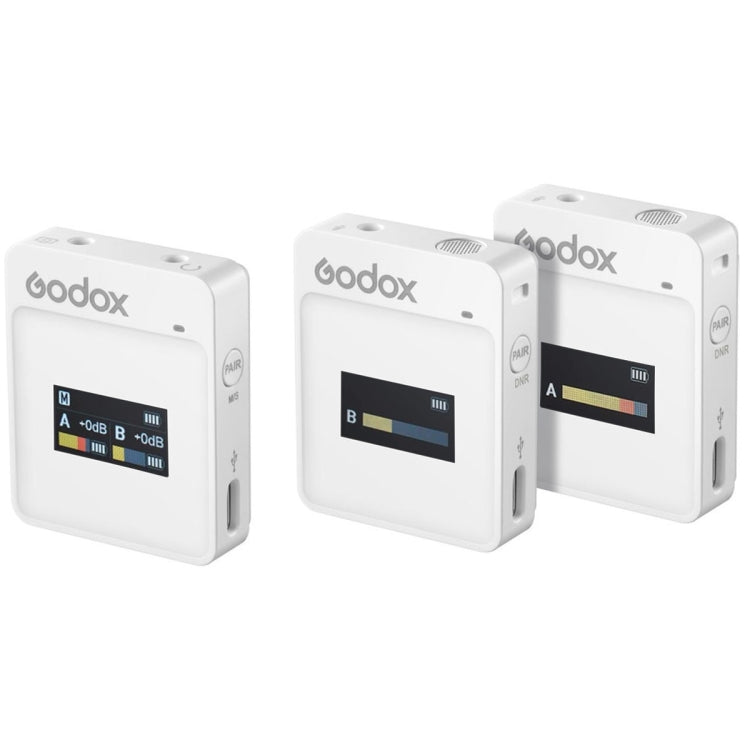 Godox MoveLink II M2 Wireless Lavalier Microphone System with 2 Transmitters and 1 Receiver for DSLR Cameras and Camcorders