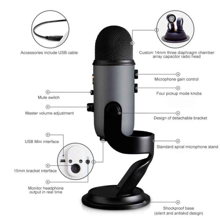 Logitech Blue Yeti USB Condenser Microphone