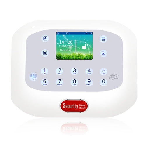 DY-GSM50A 8 in 1 Kit 315MHz / 433MHz Wireless GSM/PSTN Intelligent Anti-Burglar Alarm System, Touch Panel LCD Screen