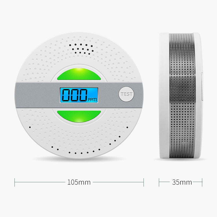 JSN-JY-909COM Smoke Carbon Monoxide Alarm Detector without Battery