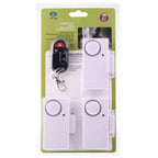 Home Security Wireless Remote Control Door Window Siren Magnetic Sensor Alarm Warning, 1 Remote Controller + 3 Magnetic Sensors