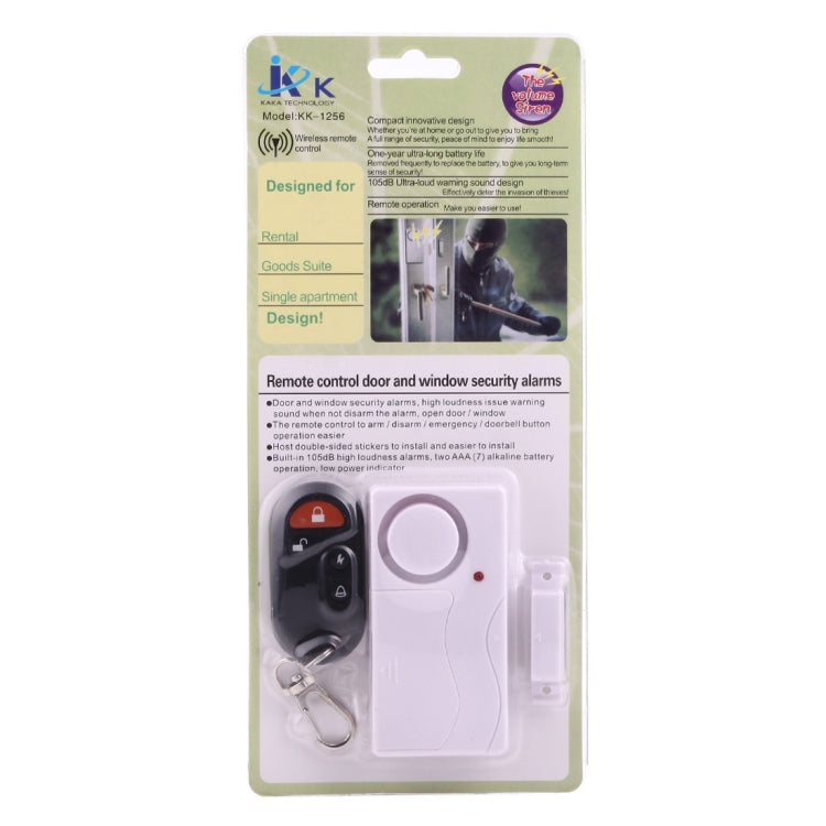 Home Security Wireless Remote Control Door Window Siren Magnetic Sensor Alarm Warning, 1 Remote Controller + 1 Magnetic Sensors