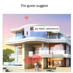AITENG V017G Life Waterproof Battery-Free Wireless Doorbell, 1 Receiver + 1 x Transmitter, Receiver Distance: 130m, US Plug