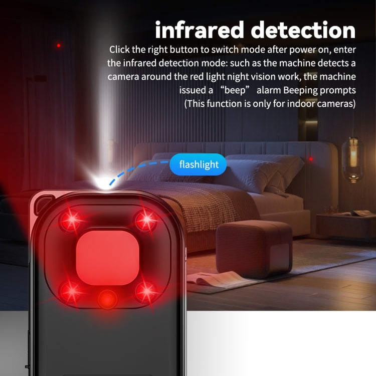 T03 Multi-function Camera Detector Scanner Anti-Peep Eavesdropping Anti-Monitoring Signal Detector — view 12