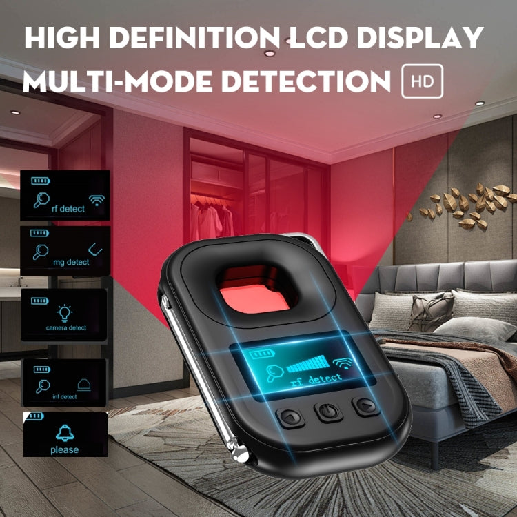 T03 Multi-function Camera Detector Scanner Anti-Peep Eavesdropping Anti-Monitoring Signal Detector — view 10