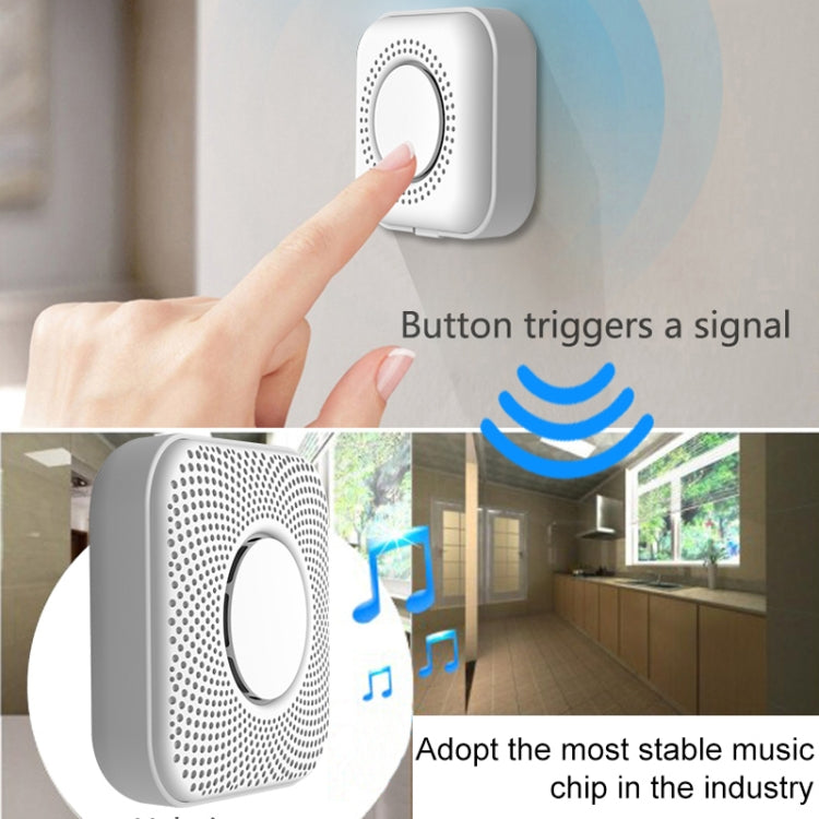 PJ-16 Intelligent Wireless Doorbell with 8-level Volume Adjustable & 36 Ringtones, EU Plug — view 10