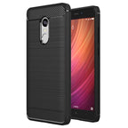 For Xiaomi Redmi Note 4X Brushed Carbon Fiber Texture Shockproof TPU Protective Case, Redmi Note 4X