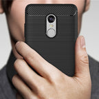 For Xiaomi Redmi Note 4X Brushed Carbon Fiber Texture Shockproof TPU Protective Case, Redmi Note 4X