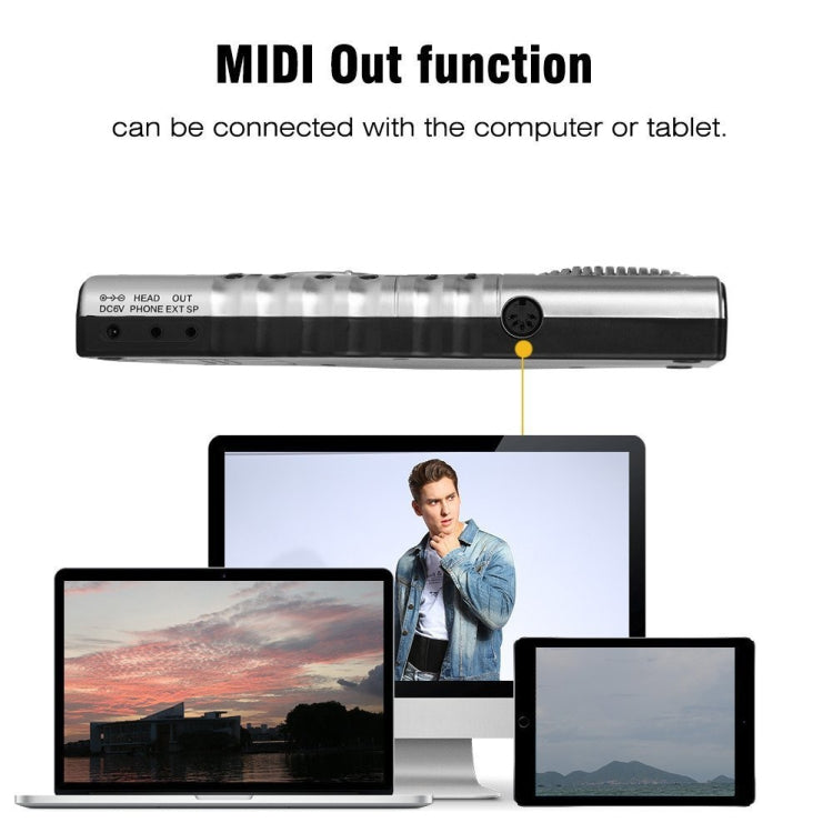 Portable Flexible Roll Up Electronic Soft Keyboard Piano with Speakers, 61 Keys