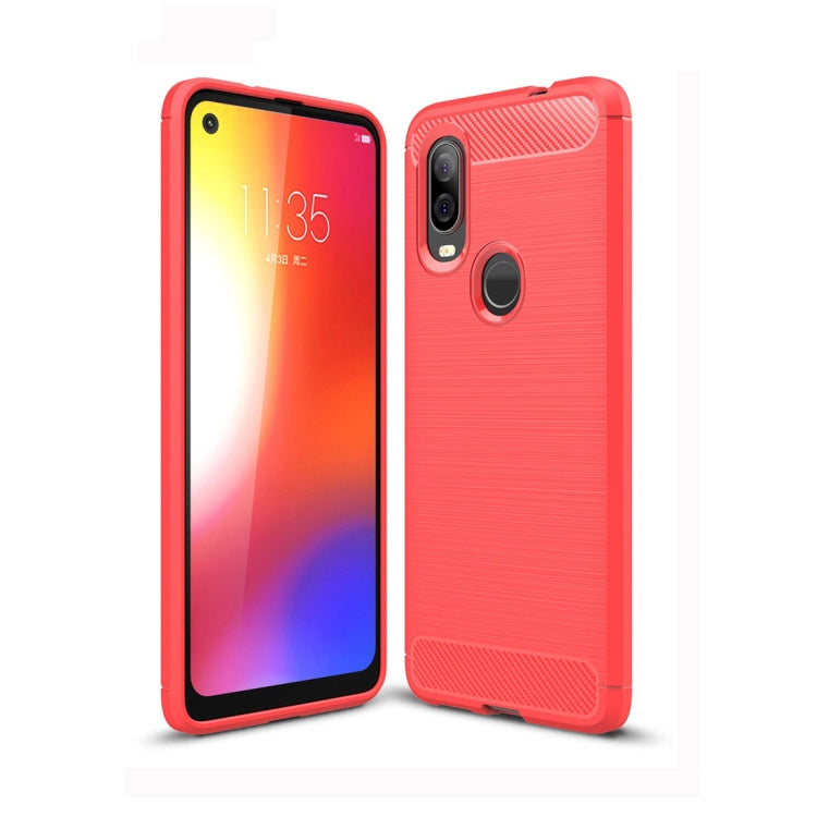 Brushed Texture Carbon Fiber TPU Case for Motorola P40