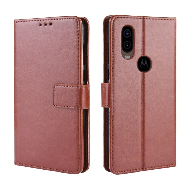 Crazy Horse Texture Horizontal Flip Leather Case for Motorola P40, with Holder & Card Slots & Wallet & Lanyard