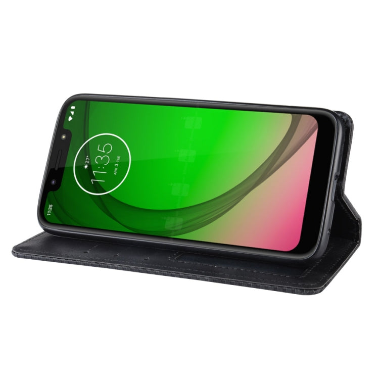 Magnetic Buckle Retro Texture Horizontal Flip Leather Case for Motorola Moto G7 Play (EU Version), with Holder & Card Slots & Wallet