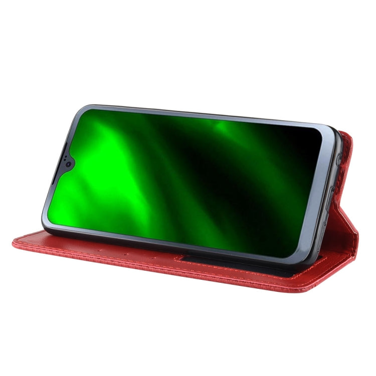 Magnetic Buckle Retro Texture Horizontal Flip Leather Case for Motorola Moto G7, with Holder & Card Slots & Wallet