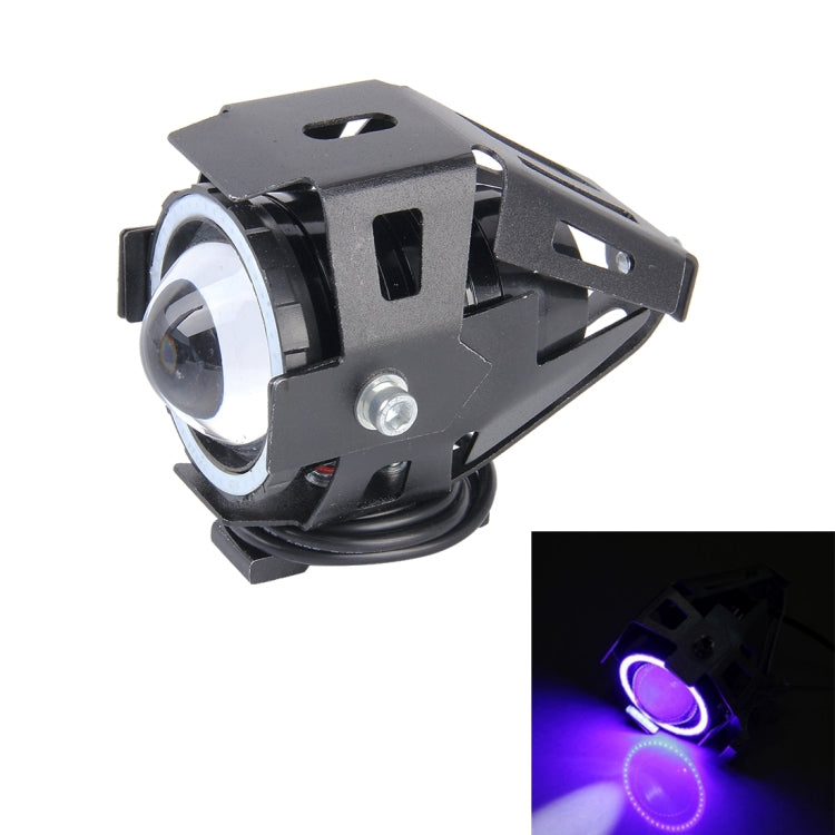 U7 10W 1000LM CREE LED Life Waterproof Headlamp Light with Angel Eyes Light for Motorcycle / SUV, DC 12V — view 9
