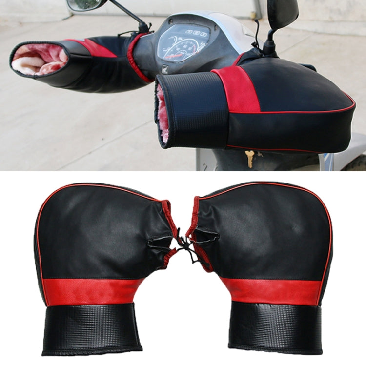 1 Pair Motorcycle Water & Wind Resistant Winter Warm Ski Riding Gloves