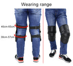 1 Pair Motorcycle Kneepad Windproof Warming Knee Pads Legs Protector Thickening Cold-Proof, Warming Knee Pads, Short — view 9
