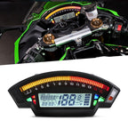 Motorcycle LCD TFT Digital Speedometer 14000RPM 6 Gear Backlight Motorcycle Odometer for 1,2,4 Cylinders Meter, MLS062
