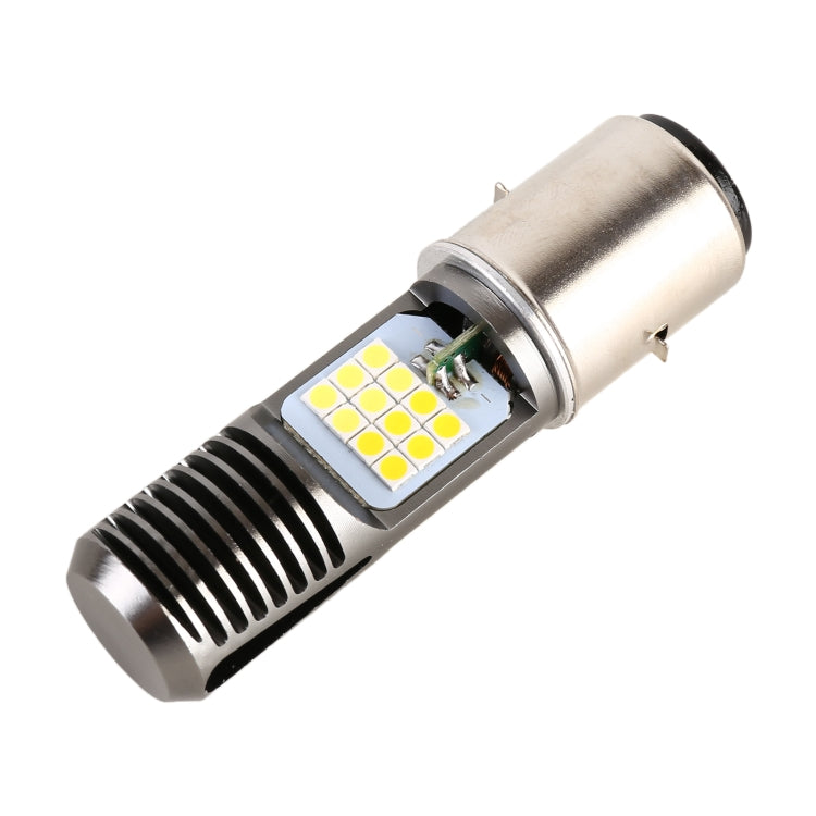 BA20D DC12V / 7.4W Motorcycle LED Headlight with 24LEDs SMD-3030 Lamp Beads, BA20D Style 2 (White Light), BA20D Style 2 (Yellow + White) — view 6
