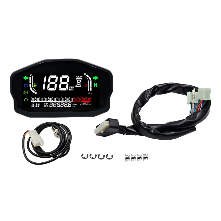 CS-1089A1 Motorcycle Modified Multi-function LCD Color Screen Odometer Tachometer — view 10