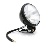 4 inch Motorcycle Black Shell Glass Retro Lamp LED Headlight Modification Accessories — White