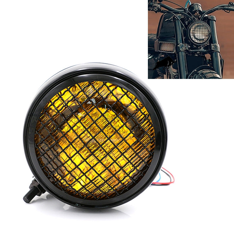 Motorcycle Black Shell Harley Headlight Retro Lamp LED Light Modification Accessories — view 5