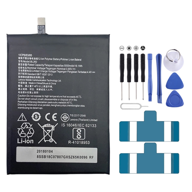 5000mAh BL262 for Lenovo P2 Li-Polymer Battery