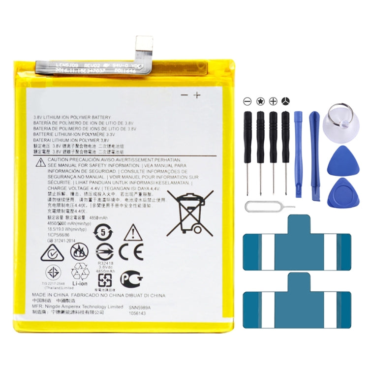 (P30 Note) XT1942 5000mAh Replacement Li-Polymer Battery JK50, For Motorola One Power