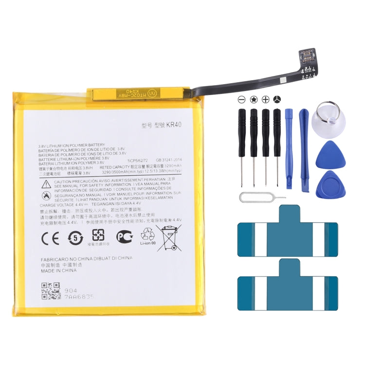 XT1970-1 3500mAh Replacement Li-Polymer Battery KR40, For Motorola One Vision