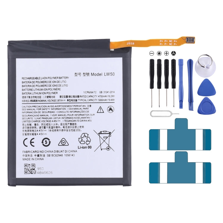 5000mAh Replacement Li-Polymer Battery LW50, For Motorola Edge+