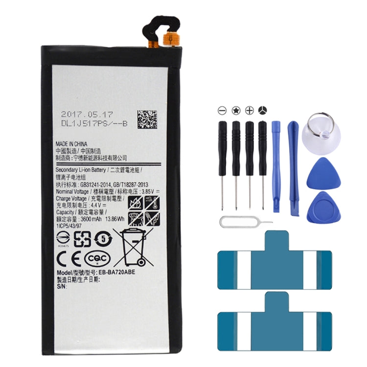 3600mAh Li-Polymer Battery EB-BA720ABE for Samsung Galaxy A7 (2017) / A720A / A720F