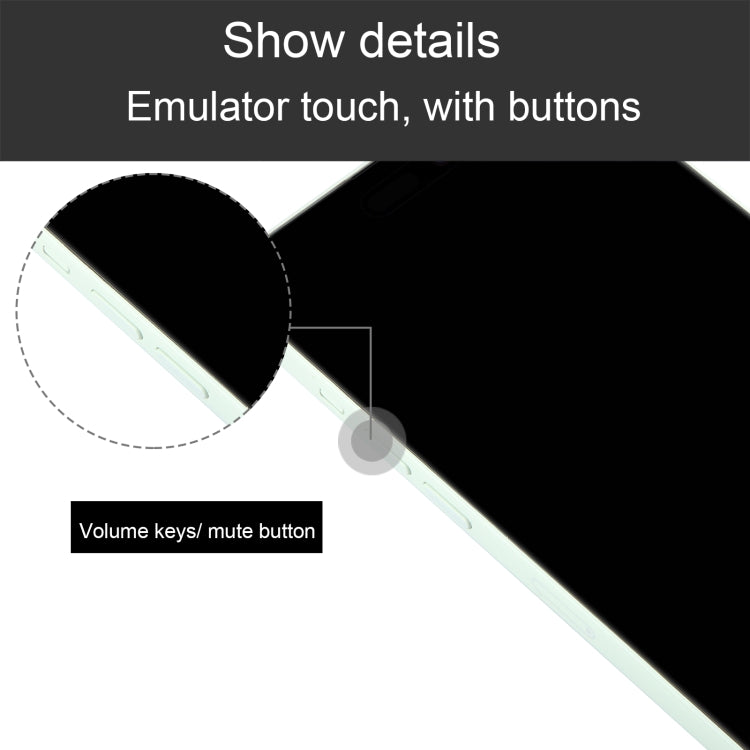 Non-Working Fake Dummy Display Model, For iPhone 15 Black Screen — Black