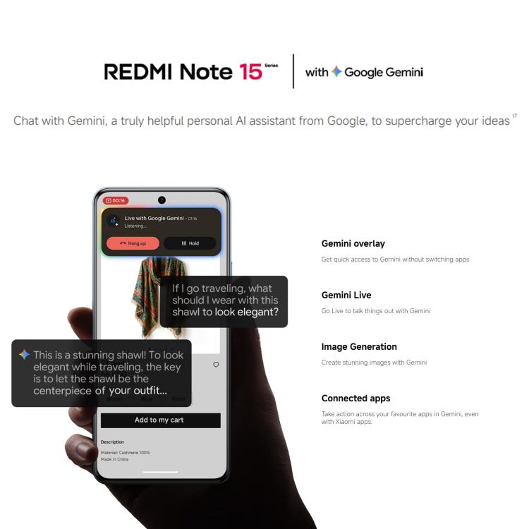 Xiaomi Redmi Note 15 Pro 4G Global, In-screen Fingerprint, 6.77 inch Xiaomi HyperOS 2 MediaTek Helio G200-Ultra Octa Core, Network: 4G, NFC, 12GB+512GB