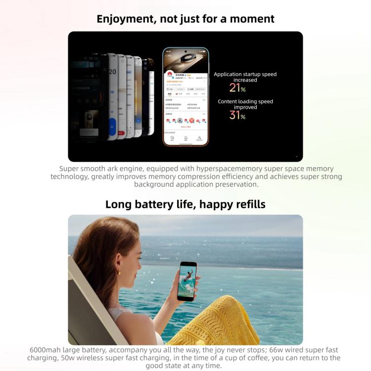 HUAWEI Pura 90 Pro, Side Fingerprint Identification, 6.6 inch HarmonyOS 6.1 Kirin 9030S, NFC, OTG, Not Support Google Play