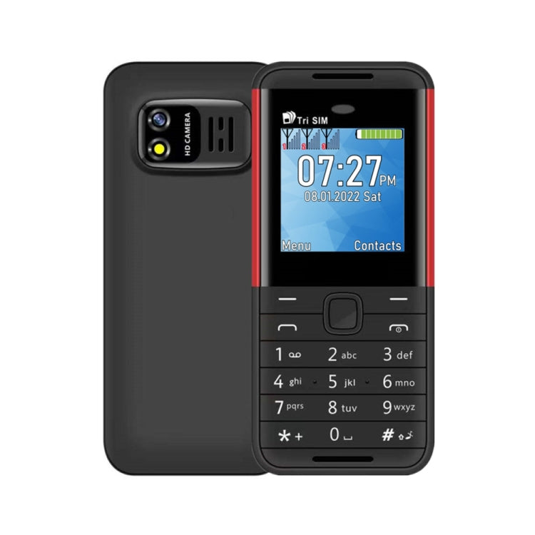 1.33 inch, MTK6261D, 21 Keys, Support Bluetooth, FM, Magic Sound, Auto Call Record, GSM, Triple SIM