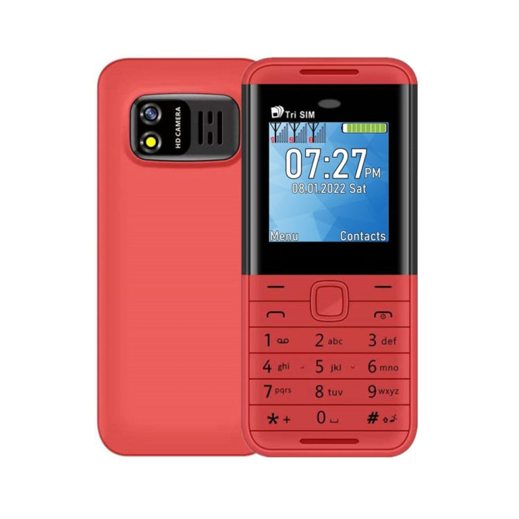 1.33 inch, MTK6261D, 21 Keys, Support Bluetooth, FM, Magic Sound, Auto Call Record, GSM, Triple SIM
