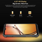 Oukitel WP23 Plus Rugged Phone, 8GB+256GB, 6.52 inch Android 14.0Unisoc T606 Octa-core, NFC, OTG, Network: 4G, WP23 Plus