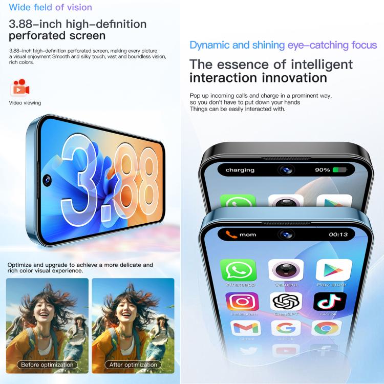 SOYES XS19, 2GB+16GB, 3.88 inch Android 10.0 MTK6580 Quad Core, Network: 3G, Dual SIM