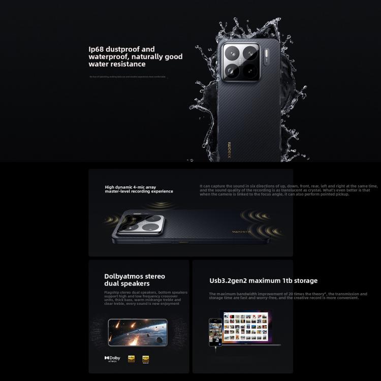 Xiaomi 15S Pro, 3D Ultrasound Fingerprint, 6.73 inch Xiaomi HyperOS 2 Xring O1 3nm Deca-Core, NFC, Network: 5G, 16GB+512GB