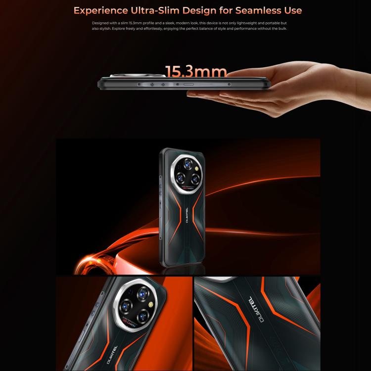 Oukitel WP55 Pro 5G Rugged Phone, 16GB+512GB, 108MP Camera, Fingerprint Identification, 6.6 inch Android 15 MediaTek Dimensity 7025 Octa Core, NFC, OTG, Network: 5G