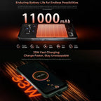 Oukitel WP55 Pro 5G Rugged Phone, 16GB+512GB, 108MP Camera, Fingerprint Identification, 6.6 inch Android 15 MediaTek Dimensity 7025 Octa Core, NFC, OTG, Network: 5G