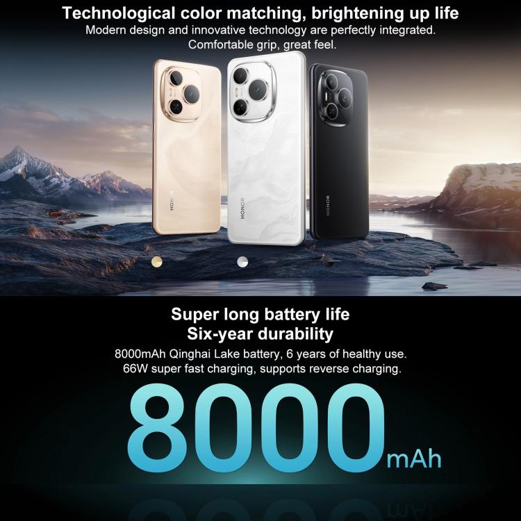 Honor Power, Screen Fingerprint, 6.78 inch MagicOS 9.0 Snapdragon 7 Gen 3 Octa Core, Network: 5G, NFC, OTG, 8GB+256GB