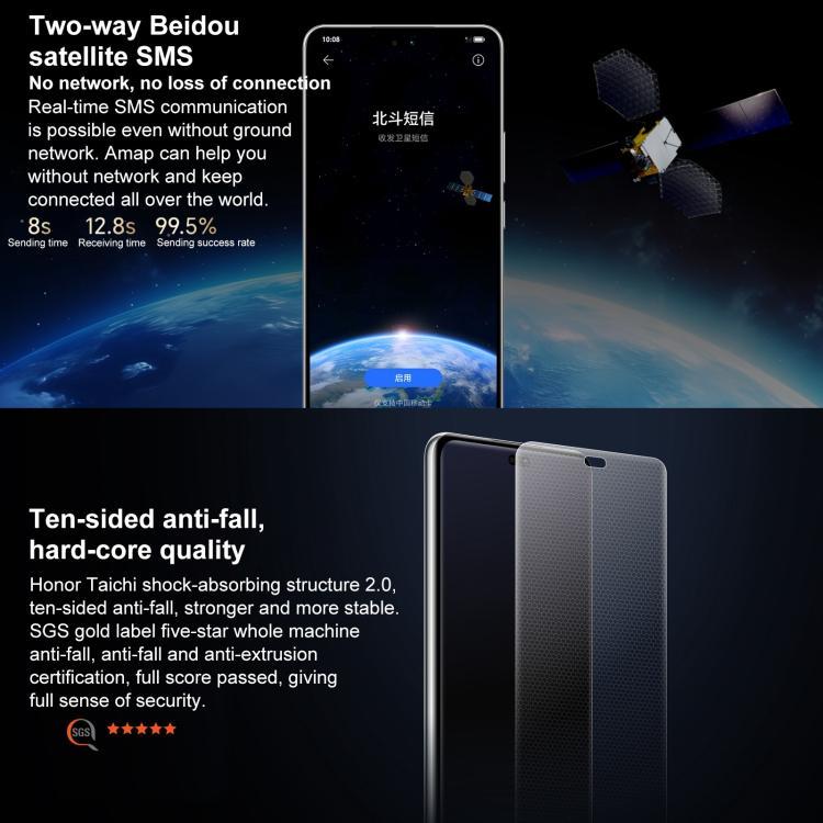 Honor Power, Screen Fingerprint, 6.78 inch MagicOS 9.0 Snapdragon 7 Gen 3 Octa Core, Network: 5G, NFC, OTG, 8GB+256GB