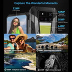 Unihertz Tank 4 Pro Projector Rugged Phone, Night Vision, 6.73 inch Android 13 Dimensity 8300 Octa Core, Network: 5G, NFC, 18GB+1TB