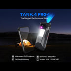 Unihertz Tank 4 Pro Projector Rugged Phone, Night Vision, 6.73 inch Android 13 Dimensity 8300 Octa Core, Network: 5G, NFC, 18GB+1TB