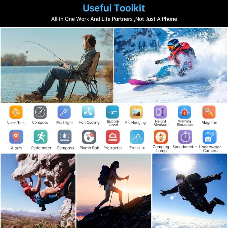 Unihertz Tank 4 Pro Projector Rugged Phone, Night Vision, 6.73 inch Android 13 Dimensity 8300 Octa Core, Network: 5G, NFC, 18GB+1TB