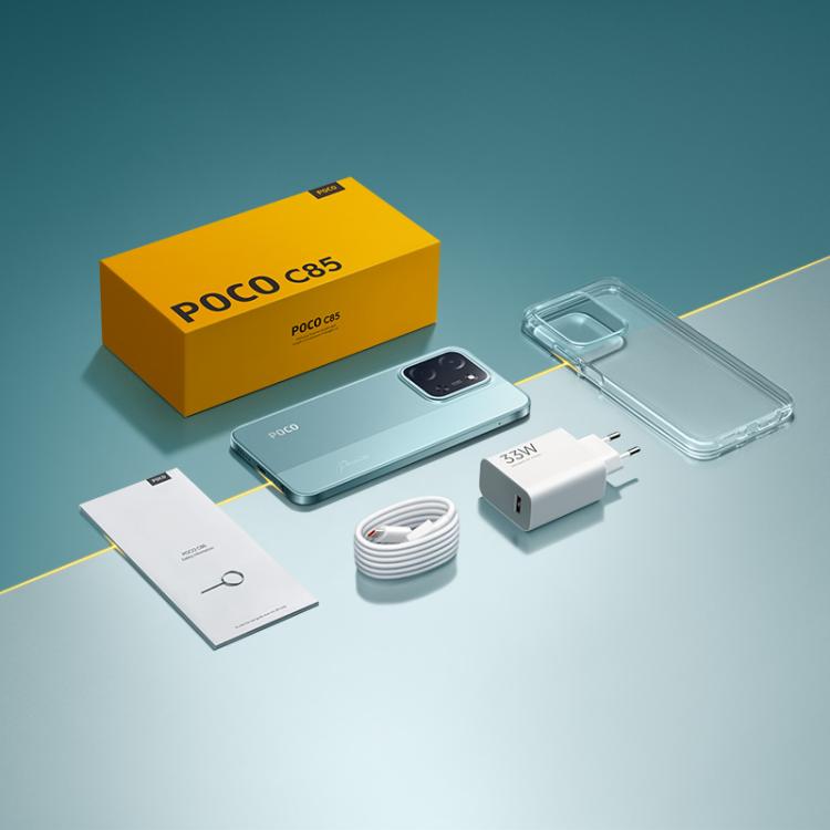 Xiaomi POCO C85 Global, Side Fingerprint, 6.9 inch Xiaomi HyperOS 2 MediaTek Helio G81-Ultra Octa Core, NFC, Network: 4G, 8GB+256GB