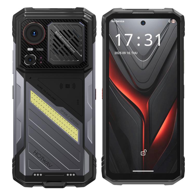 HOTWAV Hyper 8 Pro Rugged Phone, 12GB+512GB, 6.6 inch Android 15 MediaTek MT8791 Dimensity 7050 Octa Core, Network: 5G, OTG, NFC