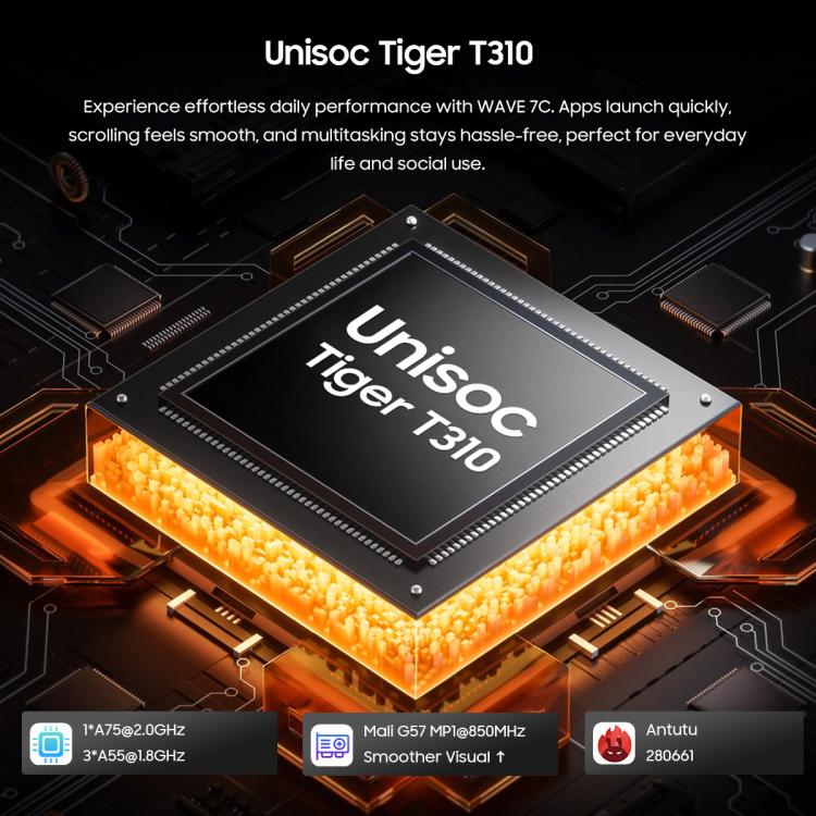 Blackview WAVE 7C, 6.56 inch Android 16 Unisoc UMS312 Tiger T310 Quad Core, Network: 4G, OTG, 4GB+64GB